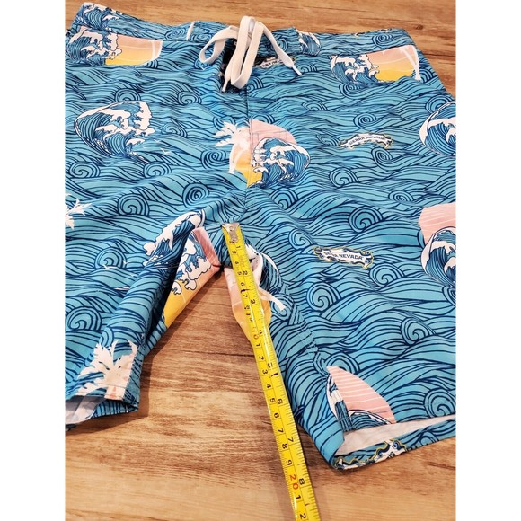 Sierra Nevada Big Wave Mens Sz 34 Waist Swim Trunks Board Shorts Nylon Made USA - Picture 6 of 10